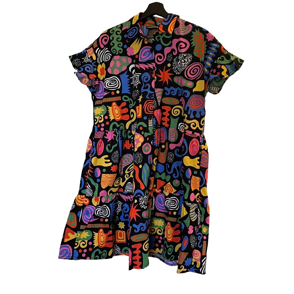 Nooworks NWT Eloise Party Mix dress size L dress with sleeves - Picture 5 of 5